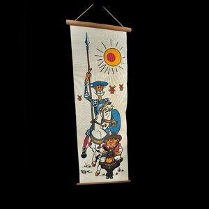VTG Don Quixote Wall Hanging Fabric Art